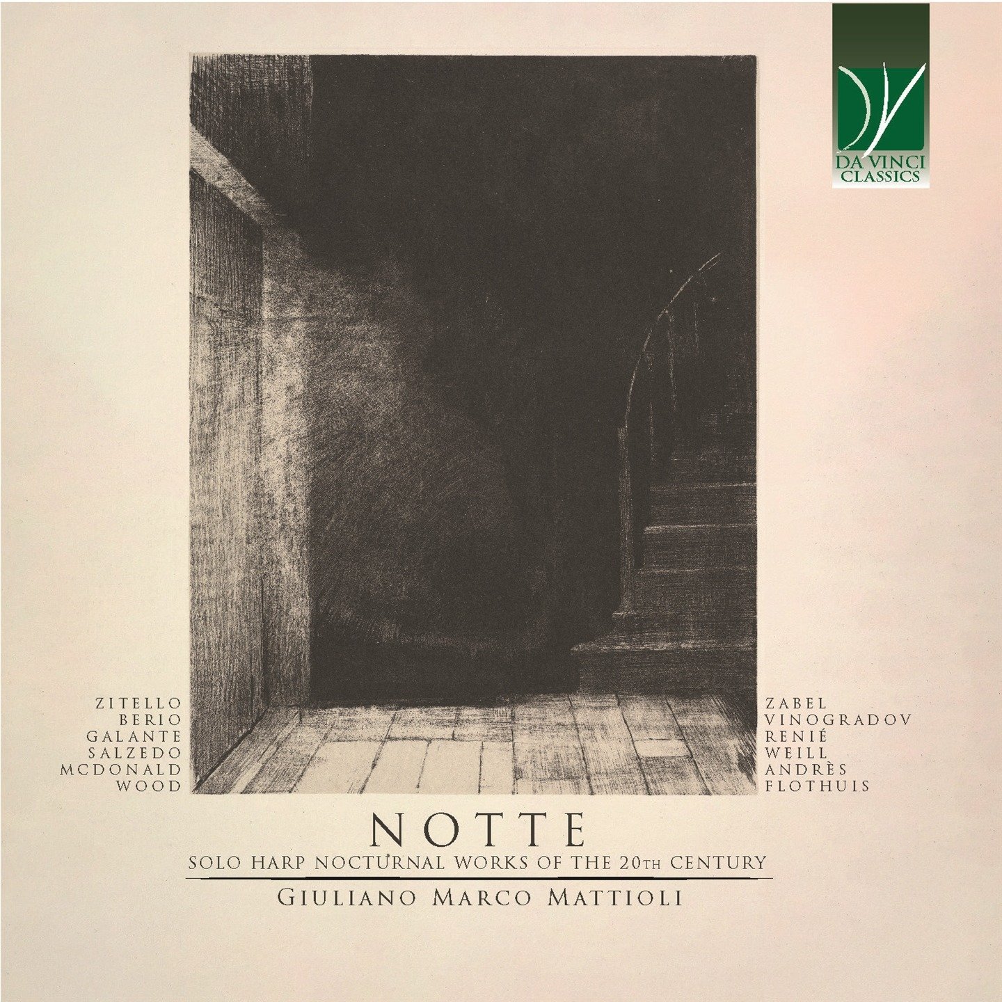 CD Shop - MATTIOLI, GIULIANO MARCO NOTTE - SOLO HARP NOCTURNAL WORKS OF THE 20TH CENTURY