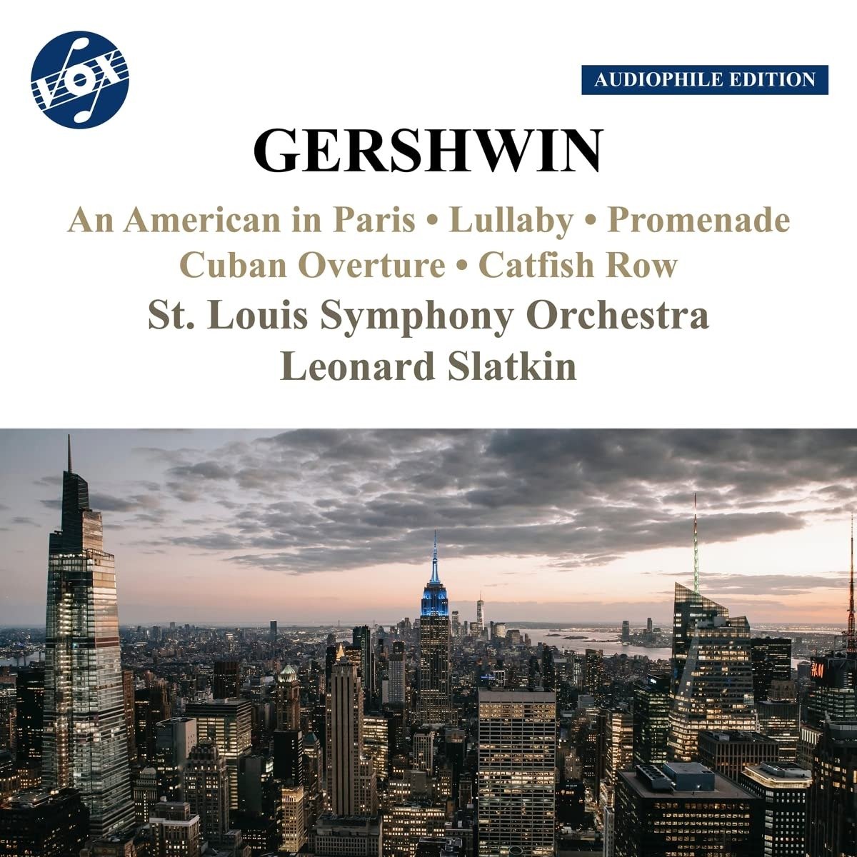CD Shop - ST. LOUIS SYMPHONY ORCHES GERSHWIN: AN AMERICAN IN PARIS/LULLABY/PROMENADE/CUBAN OVERTURE/CATFISH ROW