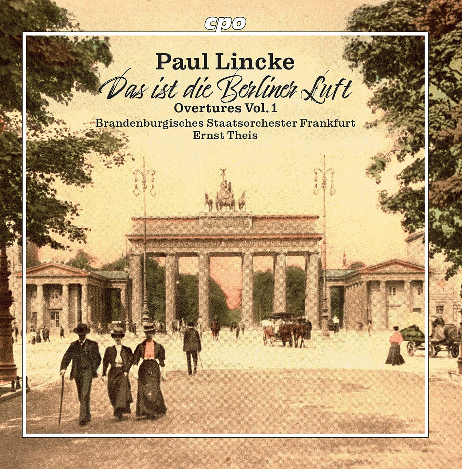 CD Shop - BRANDENBURGISCHES STAATSO PAUL LINCKE: OVERTURES VOL.1: BERLINER LUFT