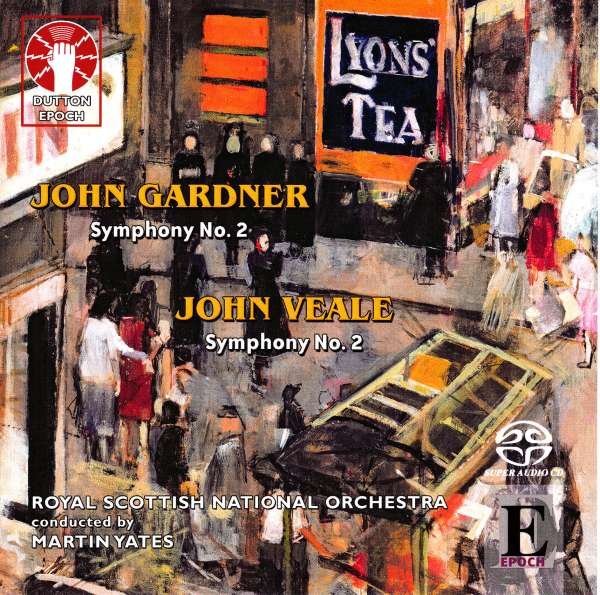 CD Shop - YATES, MARTIN/RSNO John Gardner: Symphony No. 2/John Veale: Symphony No. 2