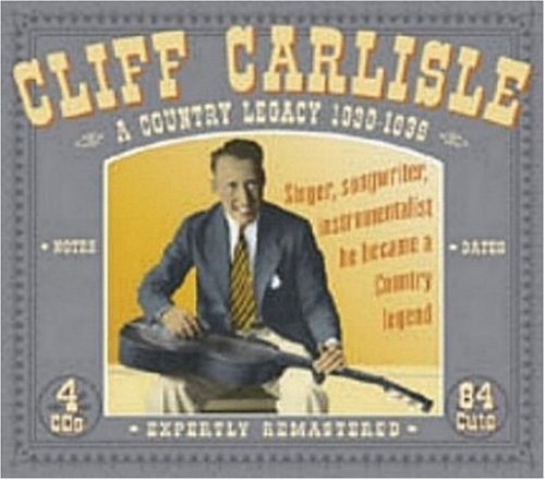 CD Shop - CARLISLE, CLIFF A COUNTRY LEGACY 1930-39