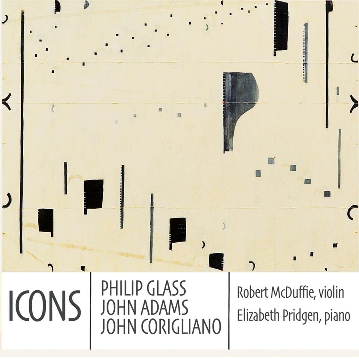 CD Shop - MCDUFFIE, ROBERT / ELIZAB ICONS: PHILIP GLASS, JOHN ADAMS, & JOHN CORIGLIANO