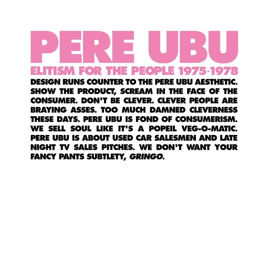 CD Shop - PERE UBU ELITISM FOR THE PEOPLE: 1975-1978