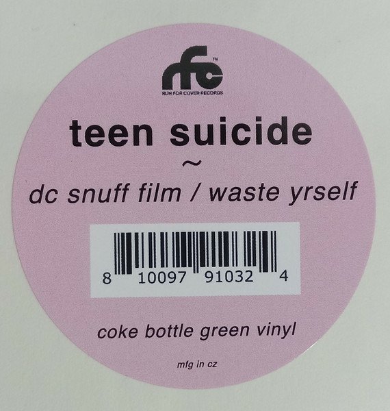 CD Shop - TEEN SUICIDE DC SNUFF FILM / WASTE YRSELF (COKE BOTTLE GREEN)