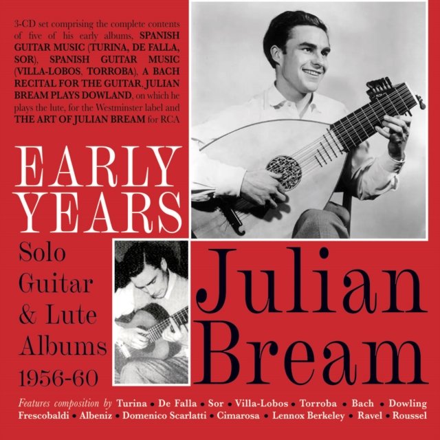 CD Shop - BREAM, JULIAN EARLY YEARS - SOLO GUITAR & LUTE ALBUMS 1956-60