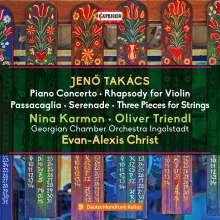CD Shop - KARMON, NINA & OLIVER TRI JENO TAKACS: PIANO CONCERTO/RHAPSODY FOR VIOLIN/PASSACAGLIA/SERENADE