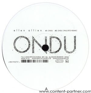 CD Shop - ALLIEN, ELLEN ONDU CARESS