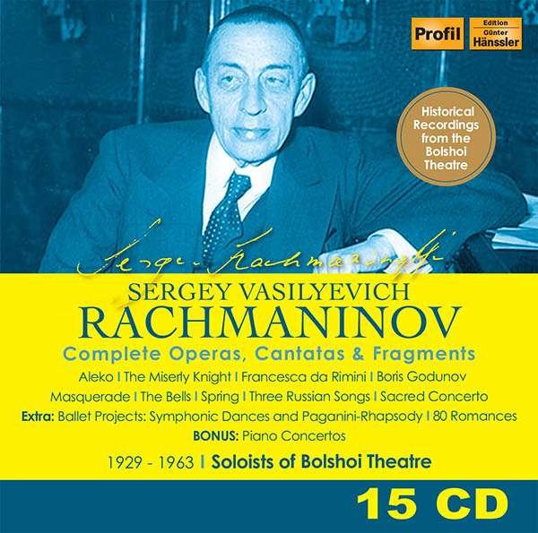CD Shop - SOLOISTS OF THE BOLSHOI T RACHMANINOFF: COMPLETE OPERAS, CANTATAS & FRAGMENTS