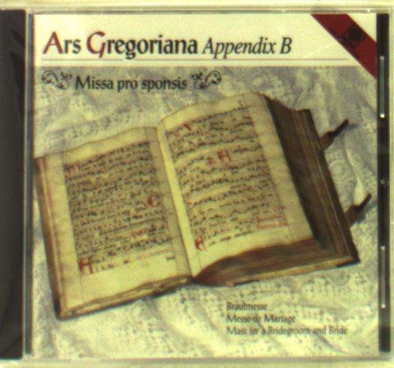 CD Shop - SCHOLA GREGORIANA ARS GREGORIANA-APPENDIX B