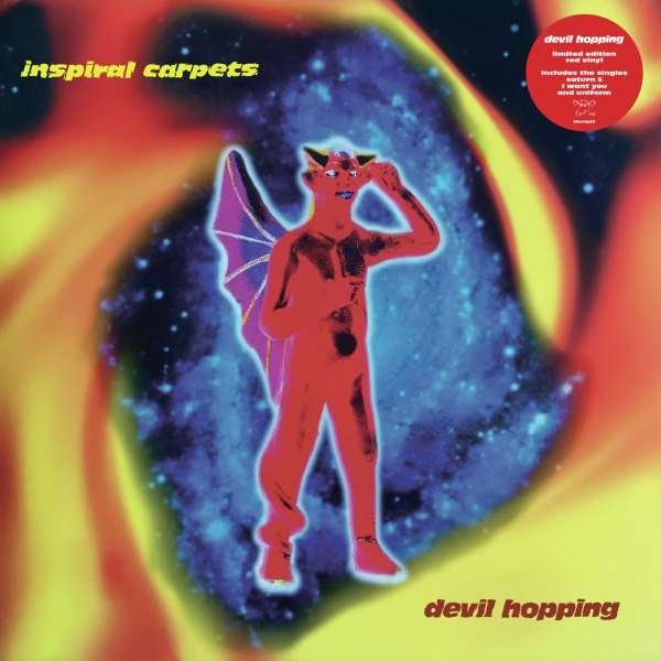 CD Shop - INSPIRAL CARPETS DEVIL HOPPING (LIMITED RED COLOUR VINYL)