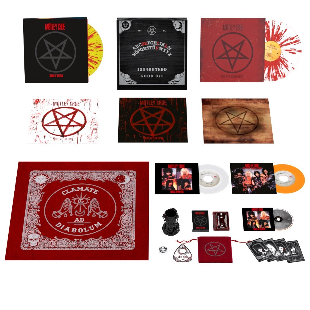 CD Shop - MOTLEY CRUE SHOUT AT THE DEVIL (40TH ANNIVERSARY BOX SET, 4LP + 1CD + 1MC)