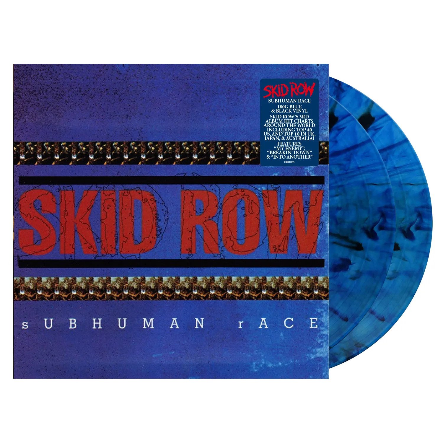 CD Shop - SKID ROW SUBHUMAN RACE (BLUE & BLACK MARBLE)