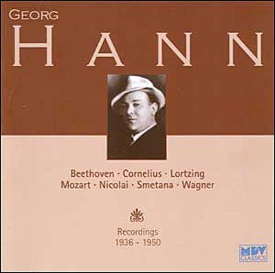 CD Shop - HANN, GEORG RECORDINGS 1936-1950