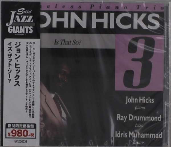 CD Shop - HICKS, JOHN IS THAT SO?