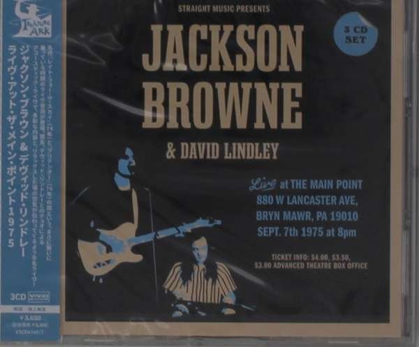 CD Shop - BROWNE, JACKSON LIVE AT THE MAIN POINT 1975
