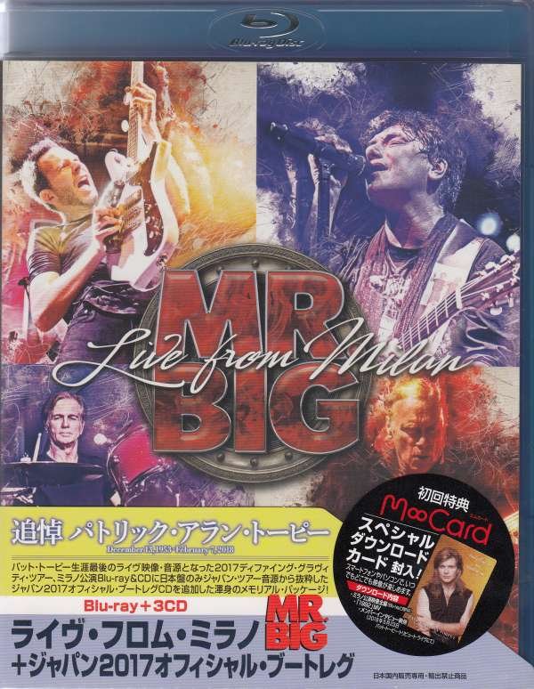 CD Shop - MR. BIG LIVE FROM MILAN +JAPAN 2017 OFFICIAL BOOTLEG