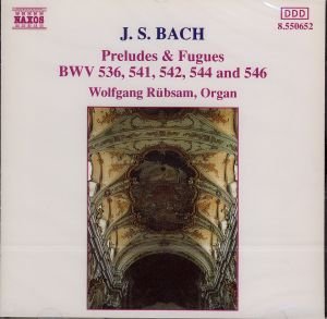 CD Shop - BACH, JOHANN SEBASTIAN PRELUDES & FUGUES BWV 536