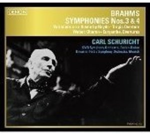 CD Shop - SCHURICHT, CARL Brahms: Symphonies No.3&4