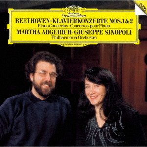 CD Shop - ARGERICH, MARTHA BEETHOVEN: PIANO CONCERTOS NOS.1 & 2