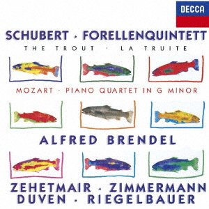 CD Shop - SCHUBERT, FRANZ PIANO QUINTET: BRENDEL(P)ZEHETMAIR T.ZIMMERMANN DUVEN +MOZART: PIANO QUARTET, 1