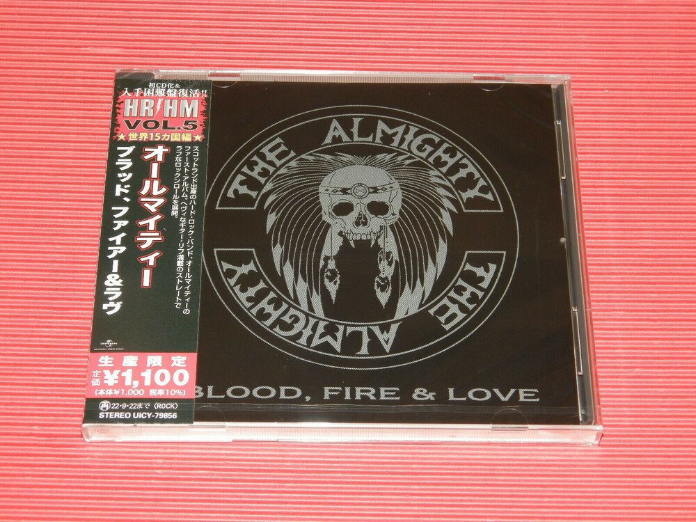 CD Shop - ALMIGHTY BLOOD, FIRE & LOVE
