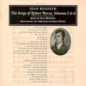 CD Shop - REDPATH, JEAN SONGS OF ROBERT BURNS 5&6