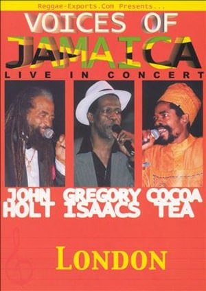 CD Shop - MOVIE VOICES OF JAMAICA LIVE IN CONCERT