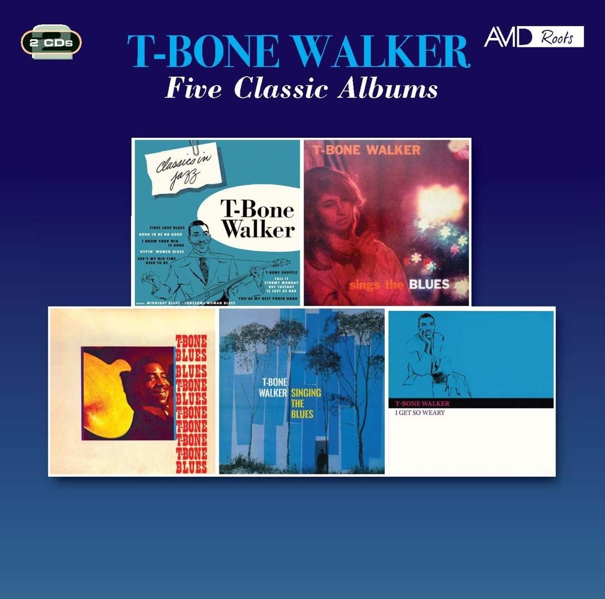 CD Shop - WALKER, T-BONE FIVE CLASSIC ALBUMS