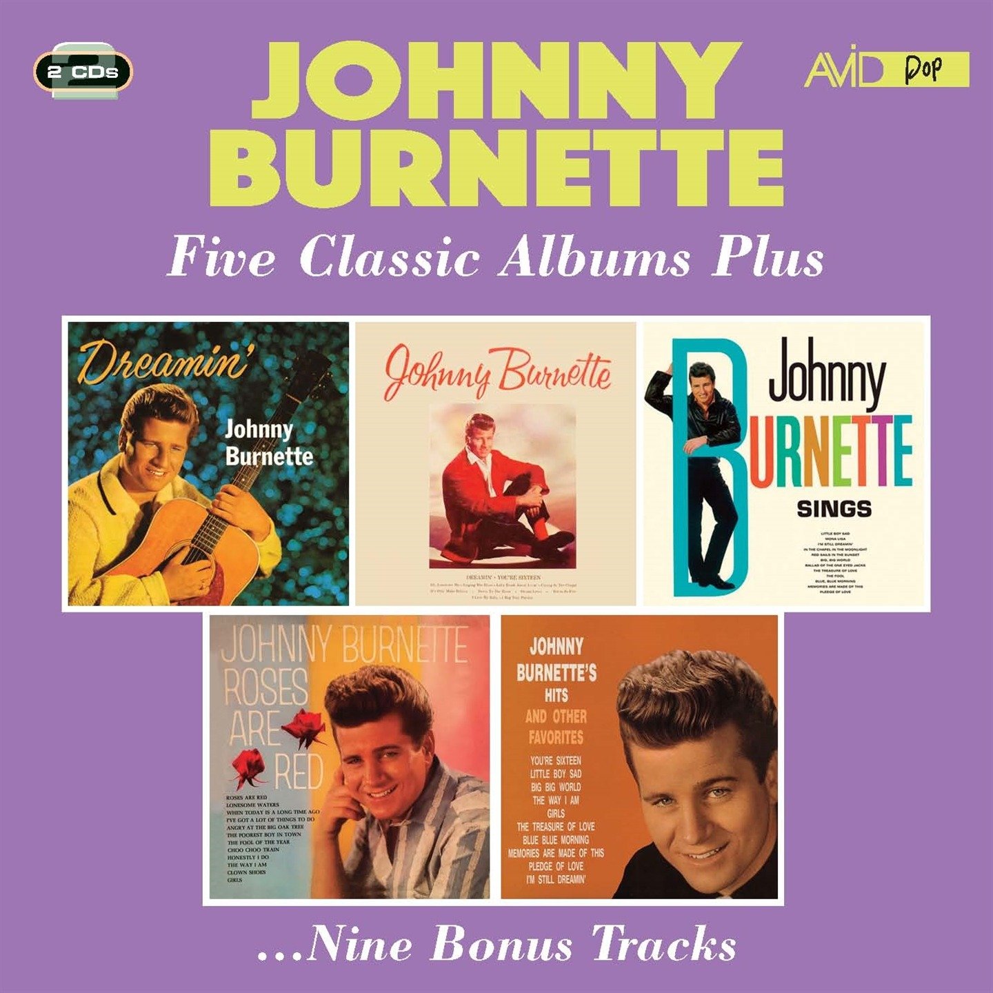 CD Shop - BURNETTE, JOHNNY FIVE CLASSIC ALBUMS PLUS