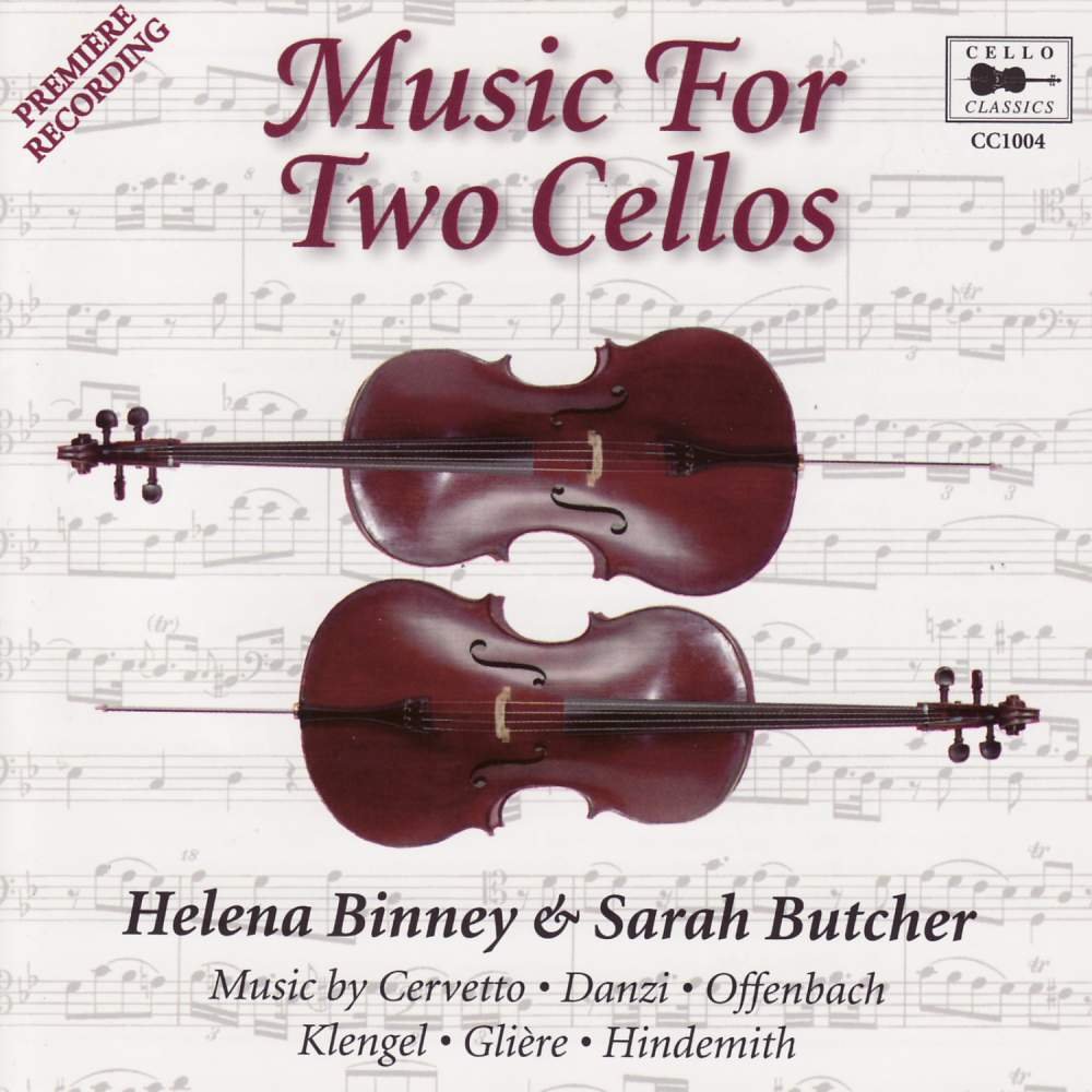 CD Shop - BINNEY, HELENA/SARAH BUTC MUSIC FOR TWO CELLOS