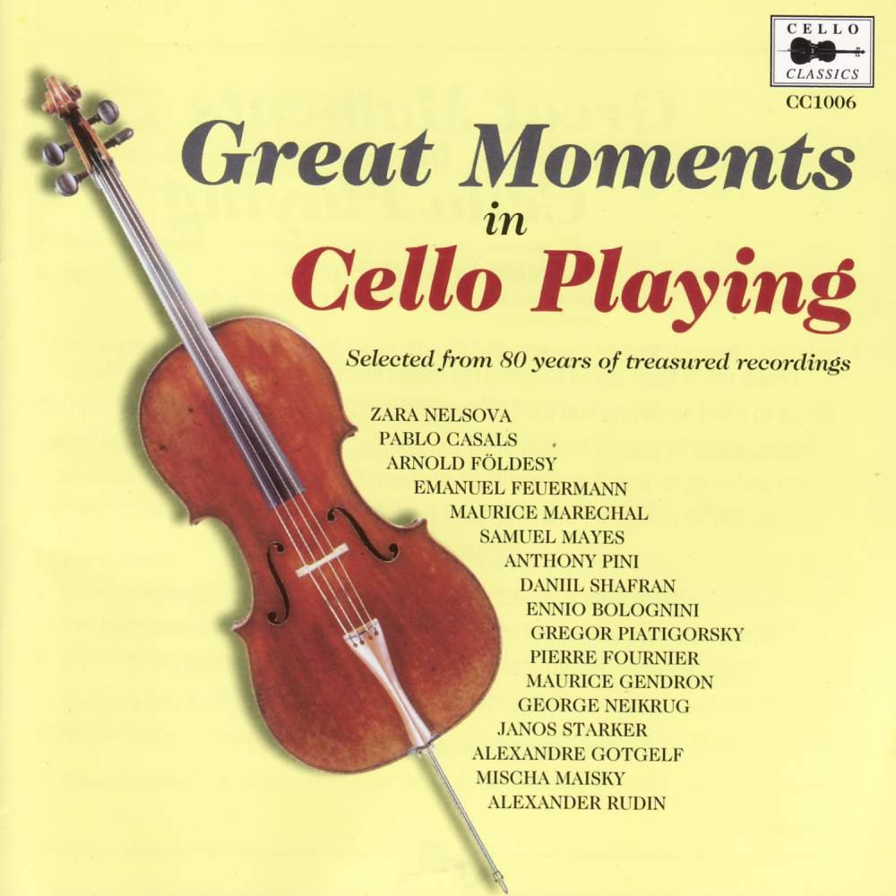 CD Shop - V/A GREAT MOMENTS IN CELLO PL