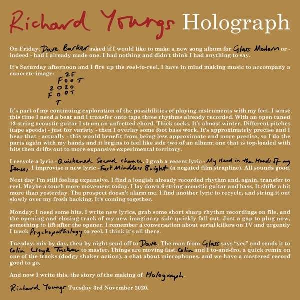 CD Shop - YOUNGS, RICHARD HOLOGRAPH
