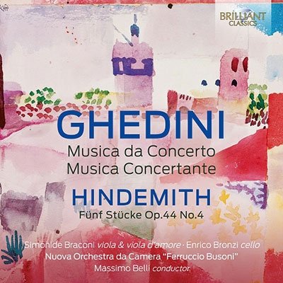 CD Shop - NUOVA ORCHESTRA DA CAMERA GHEDINI: MUSICA DA CONCERTO/HINDEMITH: FUNF STUCKE
