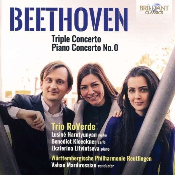 CD Shop - TRIO ROVERDE BEETHOVEN TRIPLE CONCERTO/PIANO CONCERTO NO. 0