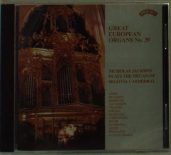CD Shop - JACKSON, NICHOLAS GREAT EUROPEAN ORGANS NO. 39 (SEGOVIA)