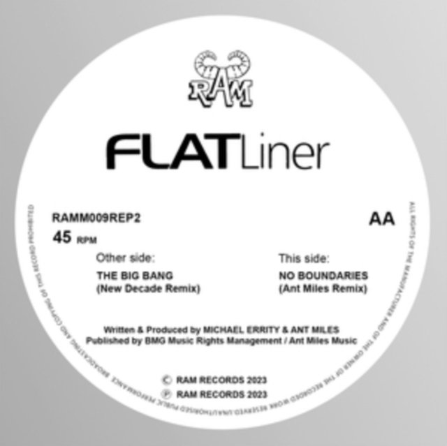 CD Shop - FLATLINER BIG BANG / NO BOUNDARIES (2023 REMIXES)
