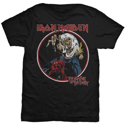 CD Shop - IRON MAIDEN =T-SHIRT= NUMBER OF THE BEAST VINTAGE BLACK T-SHIRT