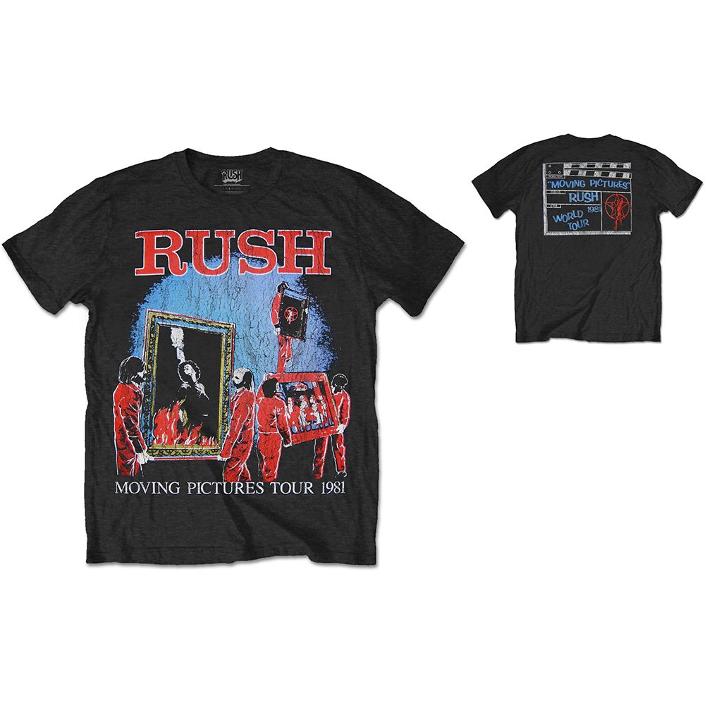 CD Shop - RUSH =T-SHIRT= MOVING PICTURES 1981 TOUR -MEN- BLACK
