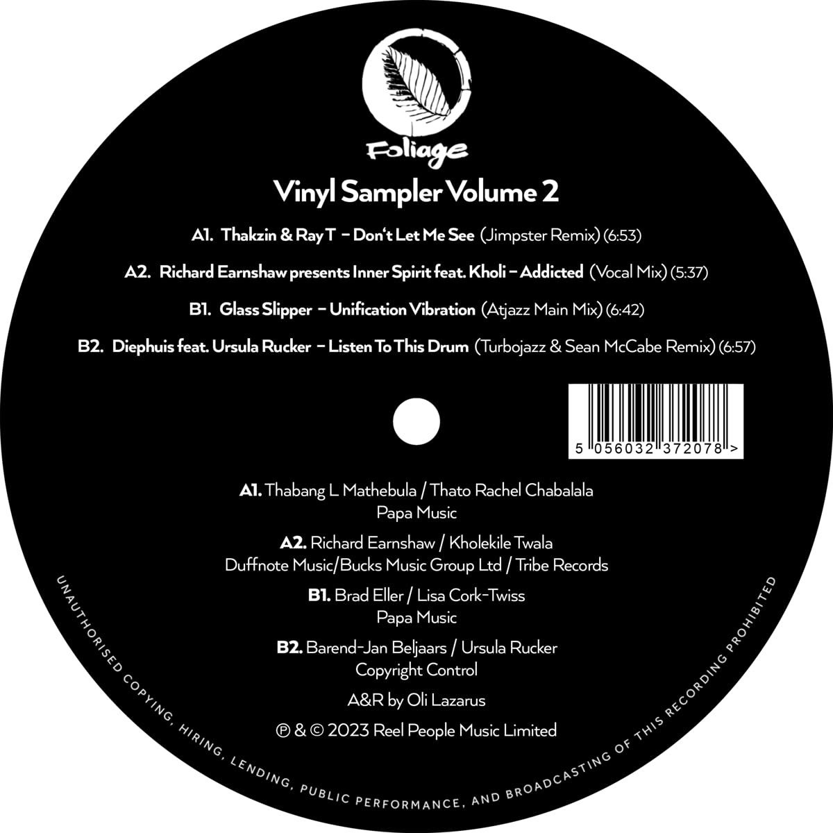 CD Shop - V/A FOLIAGE RECORDS VINYL SAMPLER VOLUME 2