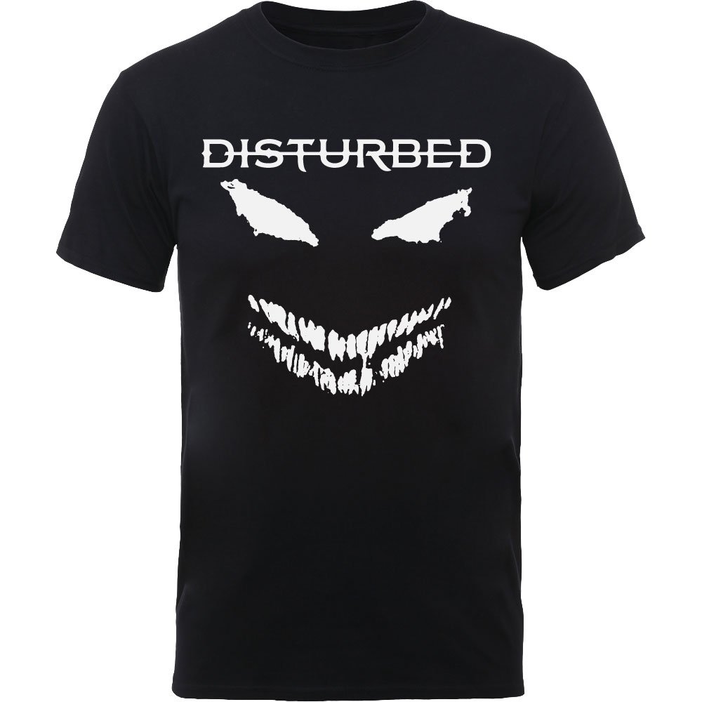 CD Shop - DISTURBED =T-SHIRT= SCARY FACE CANDLE -MEN- BLACK