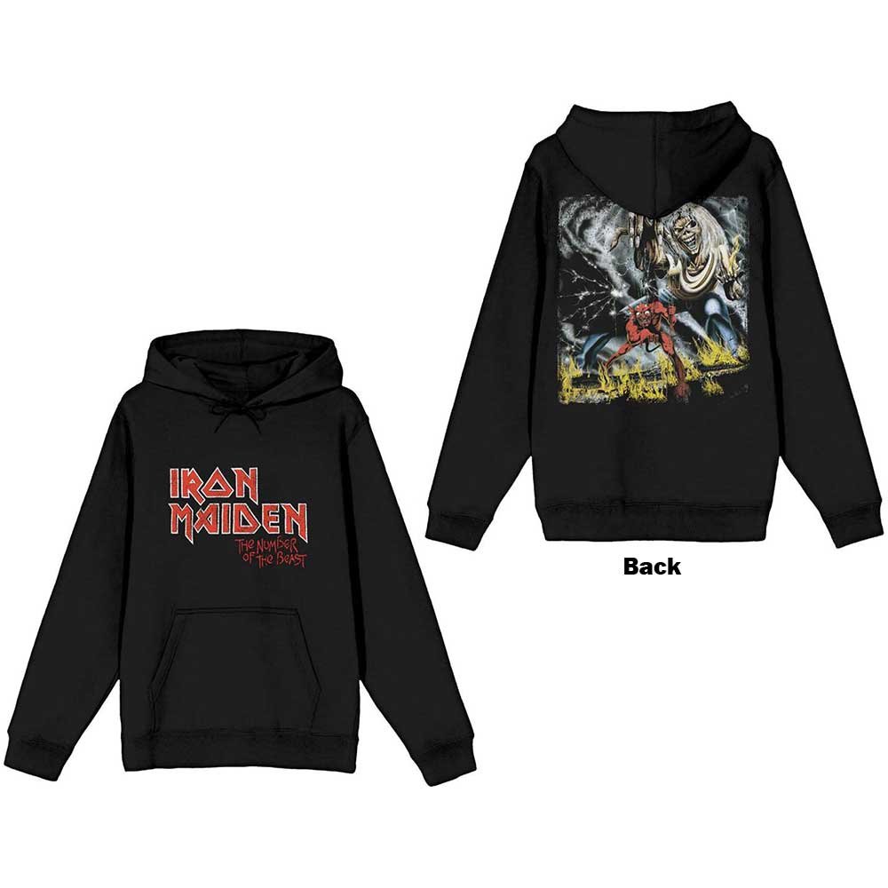 CD Shop - IRON MAIDEN =HOODIE= NUMBER OF THE BEAST
