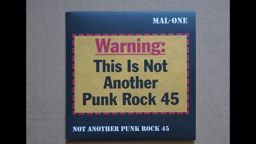 CD Shop - MAL-ONE 7-NOT ANOTHER PUNK ROCK 45