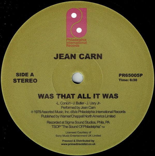 CD Shop - CARN, JEAN WAS THAT ALL IT WAS