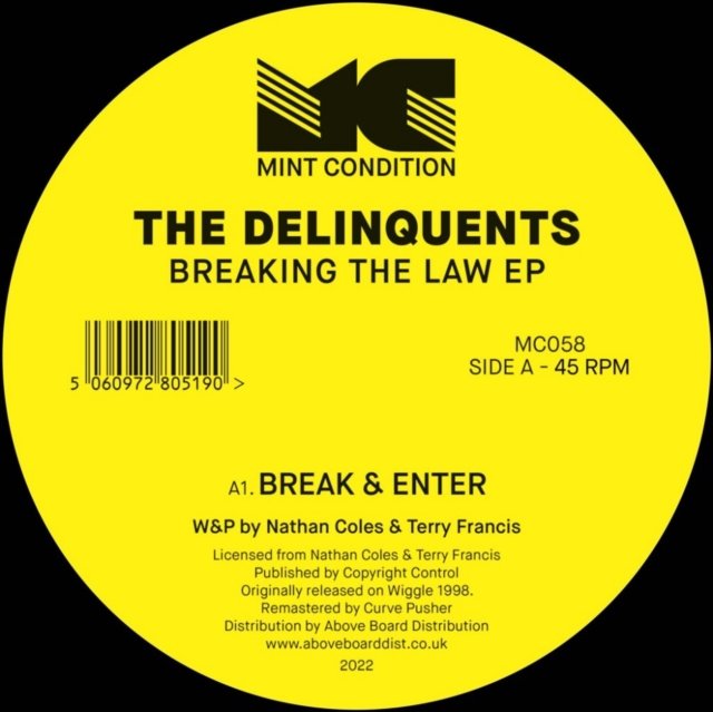 CD Shop - DELINQUENTS BREAKING THE LAW EP