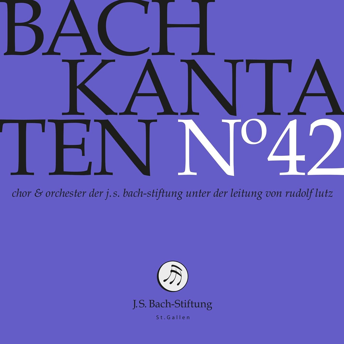 CD Shop - CHOIR & ORCHESTRA OF THE BACH KANTATEN NO.42