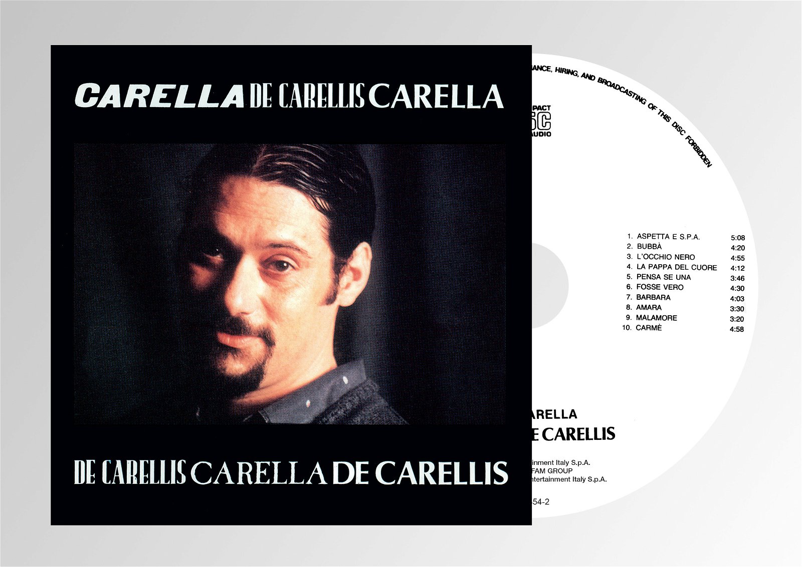 CD Shop - CARELLA, ENZO CARELLA DE CARELLIS