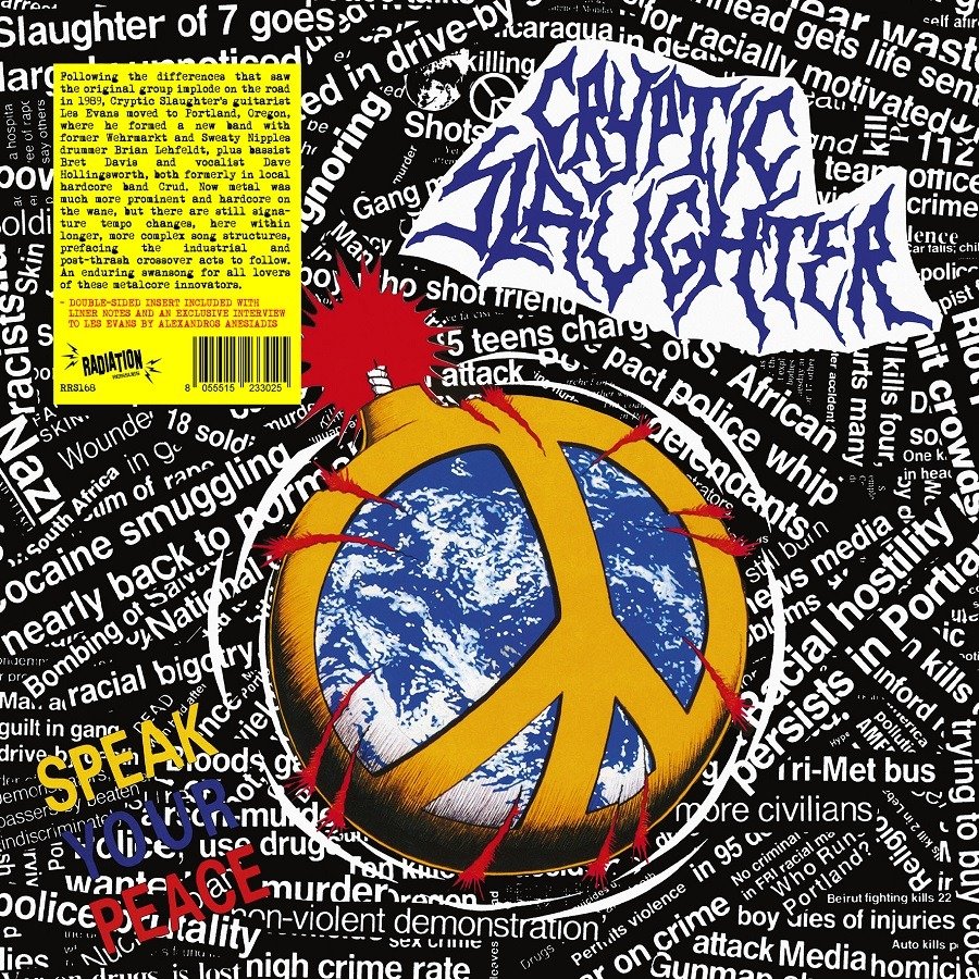 CD Shop - CRYPTIC SLAUGHTER SPEAK YOUR PEACE