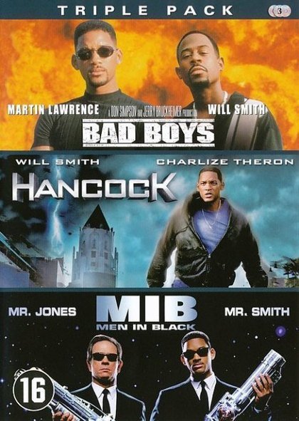 CD Shop - MOVIE BAD BOYS/HANCOCK & MEN IN BLACK
