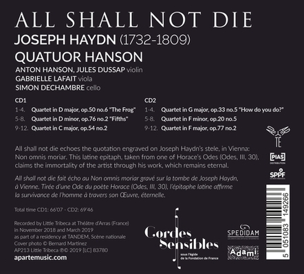 CD Shop - HAYDN ALL SHALL NOT DIE