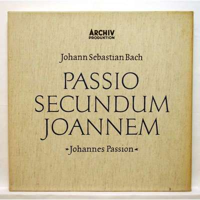 CD Shop - BACH, JOHANN SEBASTIAN JOHANNES-PASSION/PASSIO SECUNDUM JOHANNEM